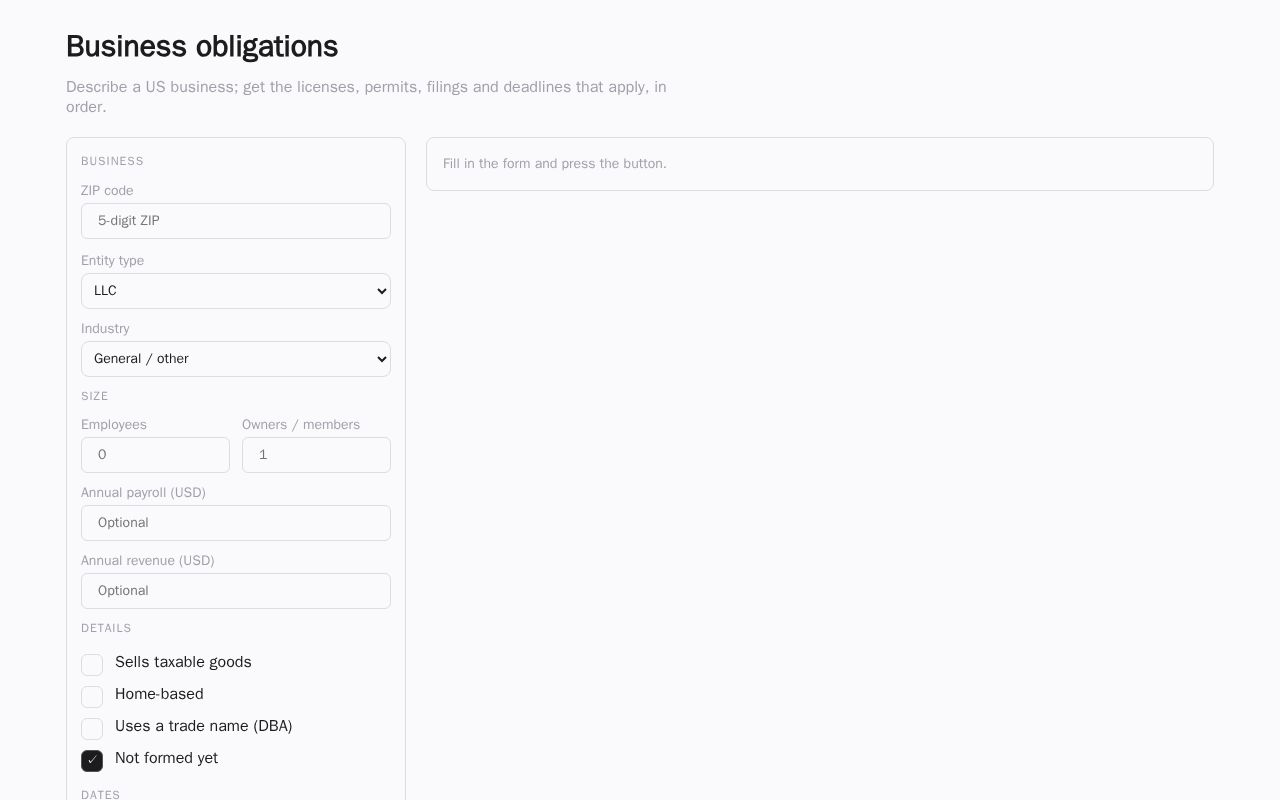 Preview of Business Obligations