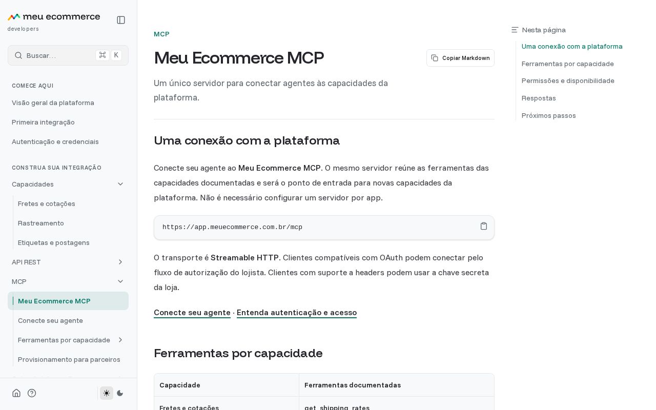 Preview of Meu Ecommerce MCP