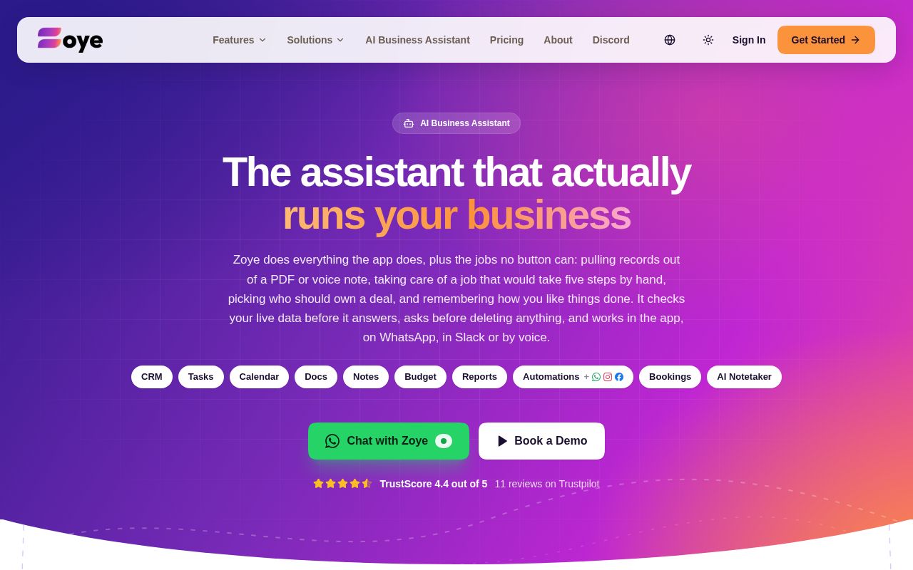 Preview of Zoye Claude Plugin
