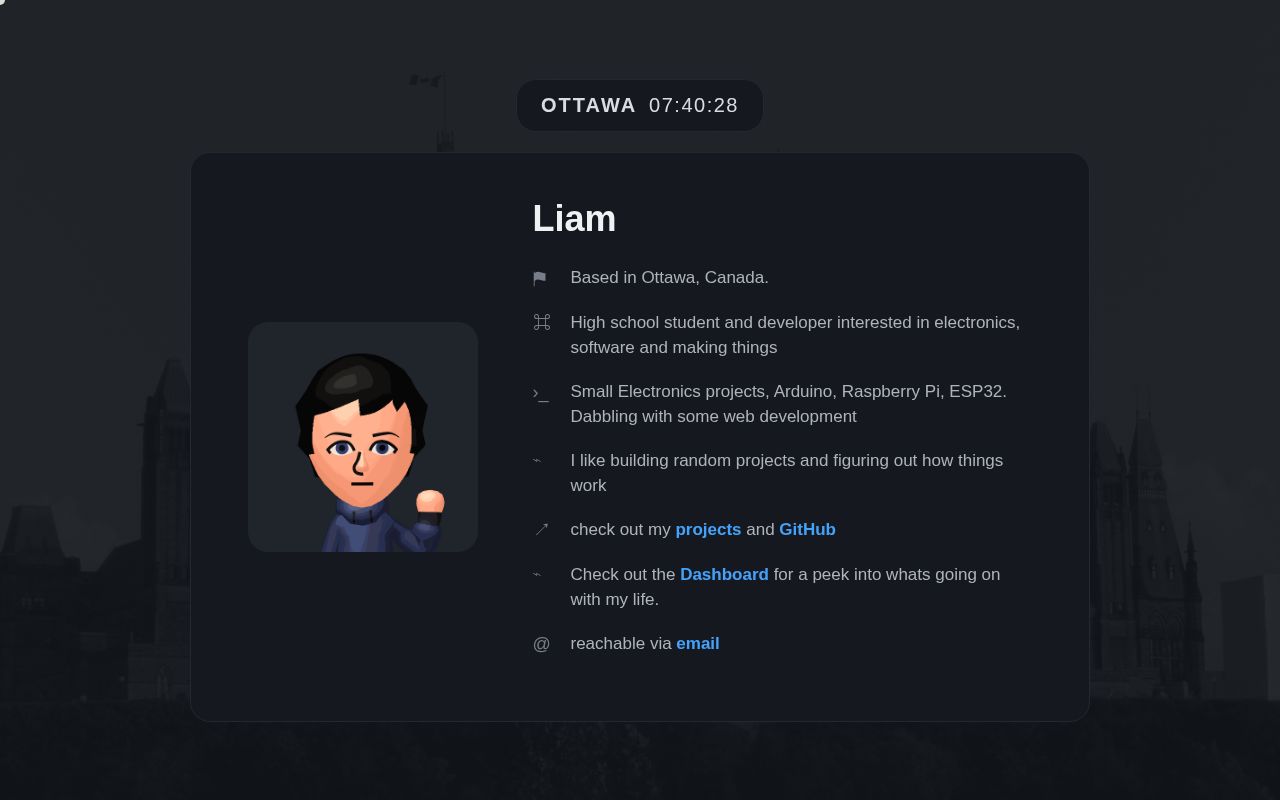 Preview of Website to share what's on my mind and other things.