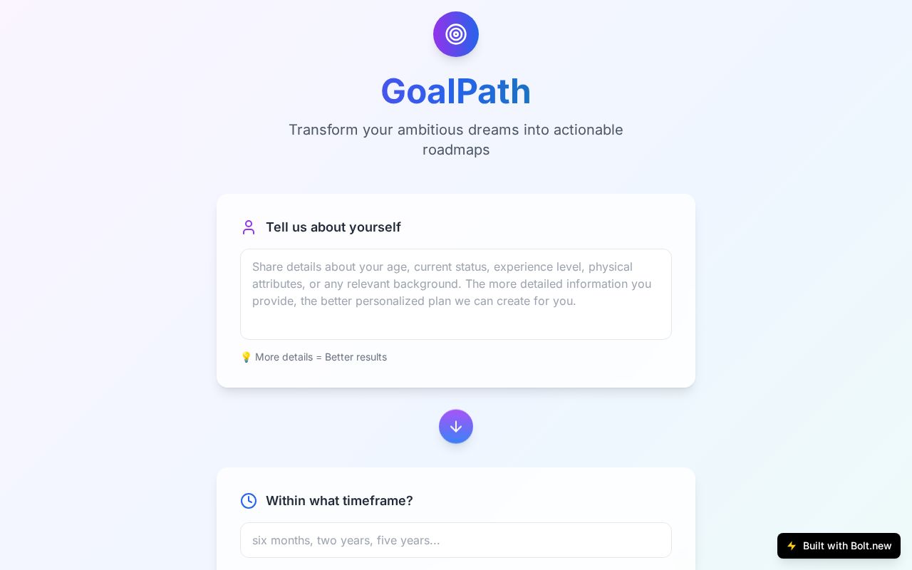 Preview of GoalPath