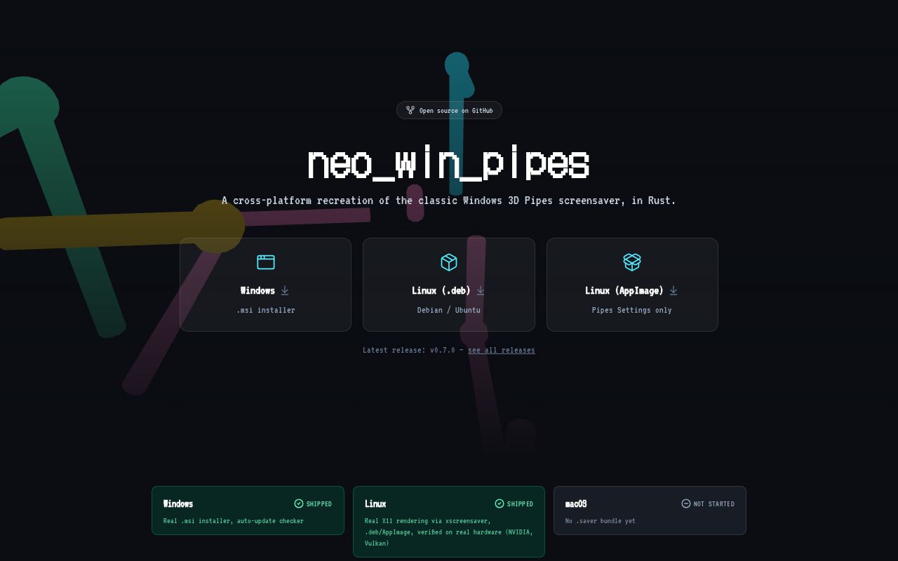 Preview of Neo Win Pipes
