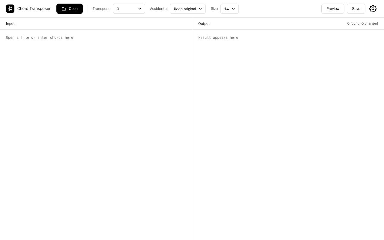 Preview of ChordTransposer