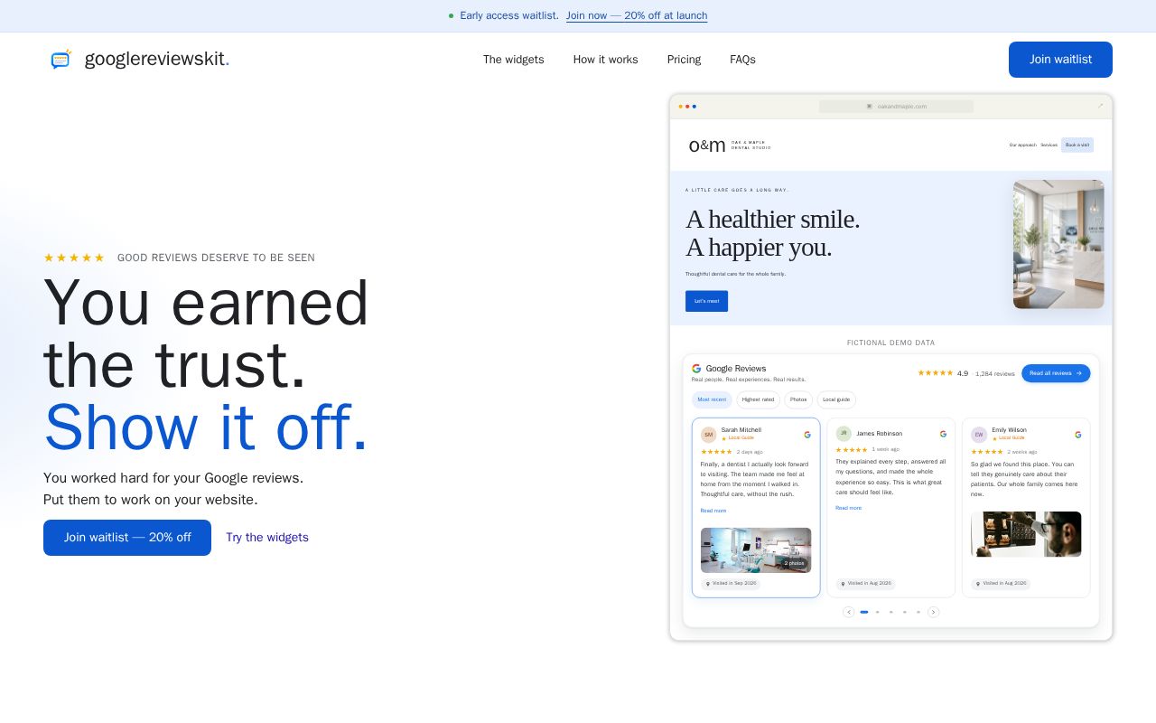 Preview of GoogleReviewKit