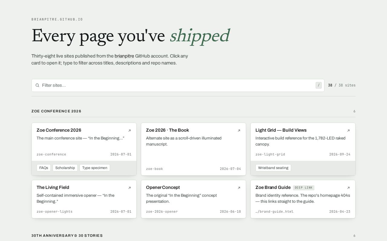 Preview of Brianpitre Github Io