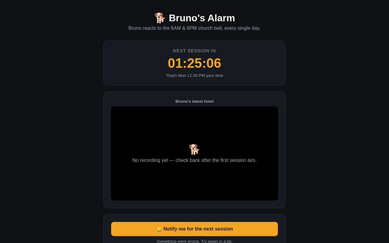 Preview of Bruno S Alarm