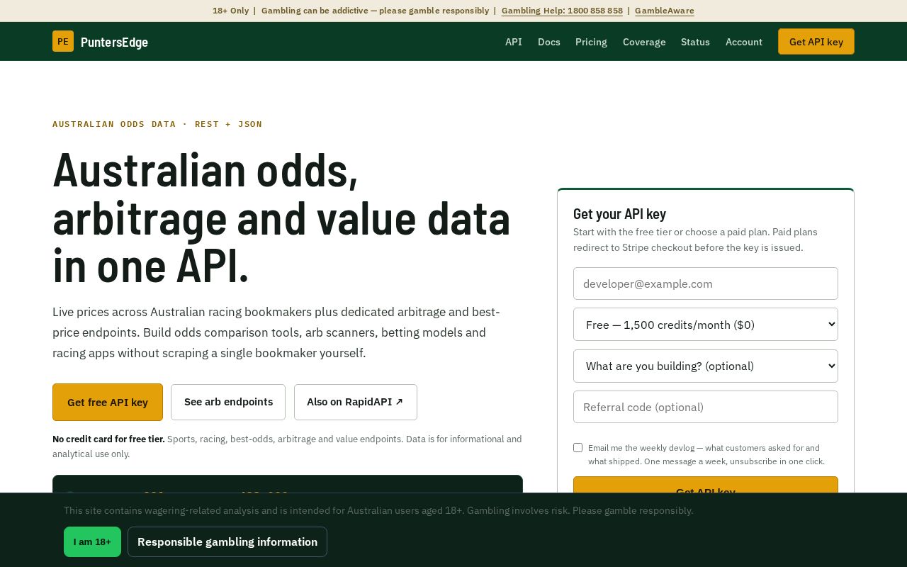 Preview of Australian Racing Api Python
