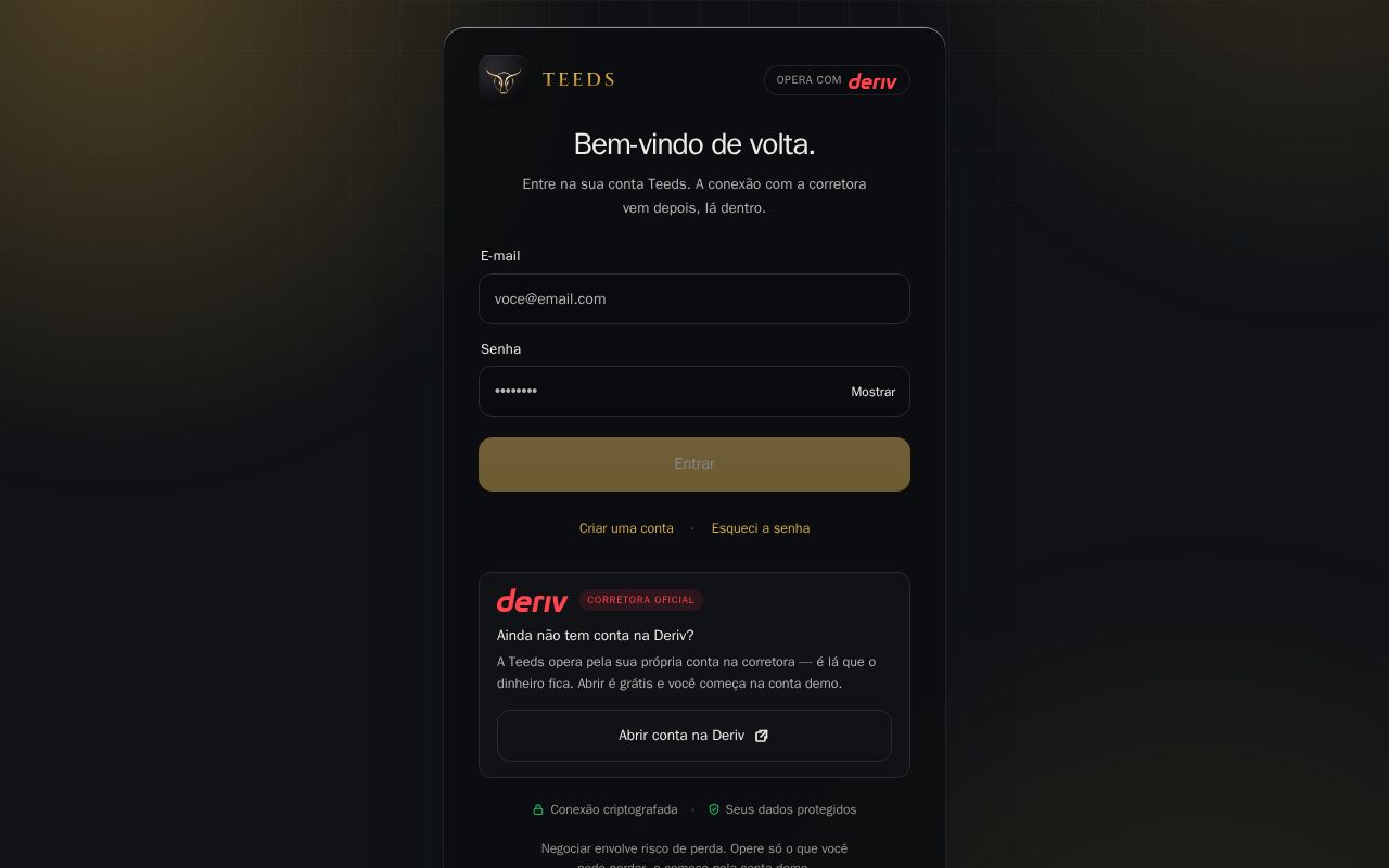 Preview of Teeds - plataforma de operacoes manuais e automatizadas