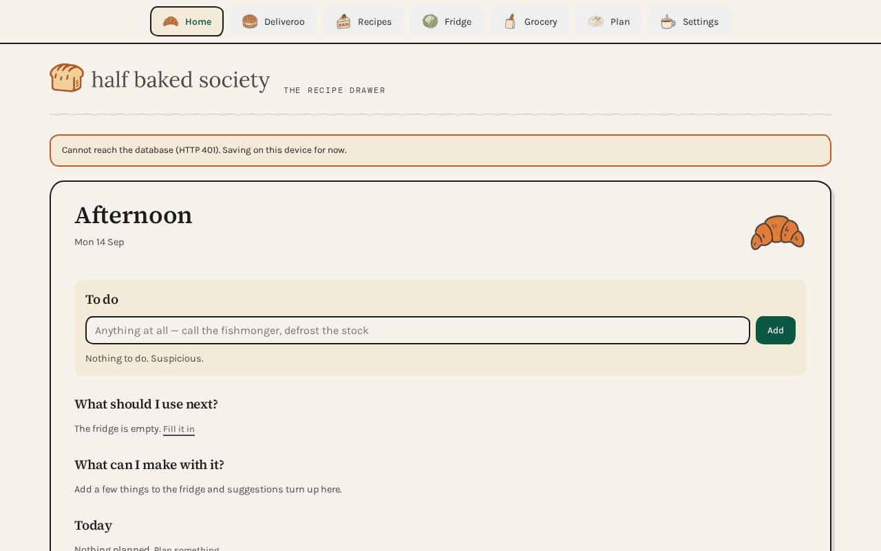 Preview of Halfbakeddashboard