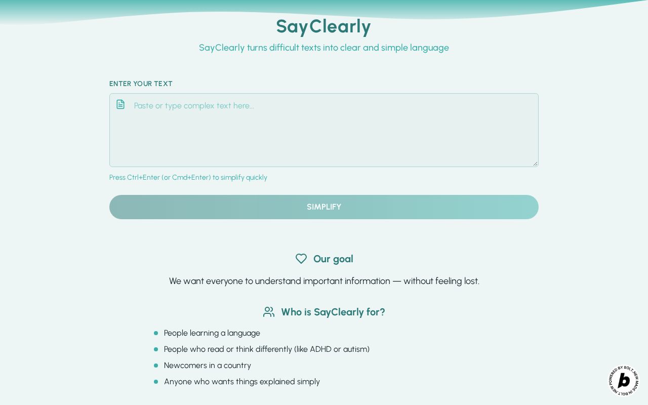 Preview of SayClearly