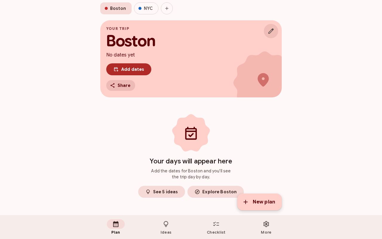 Preview of Trip Planner