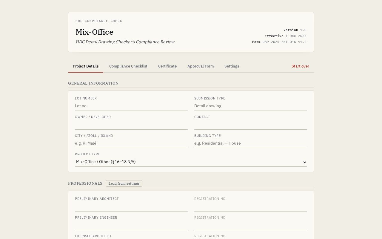 Preview of Hdc Compliance App