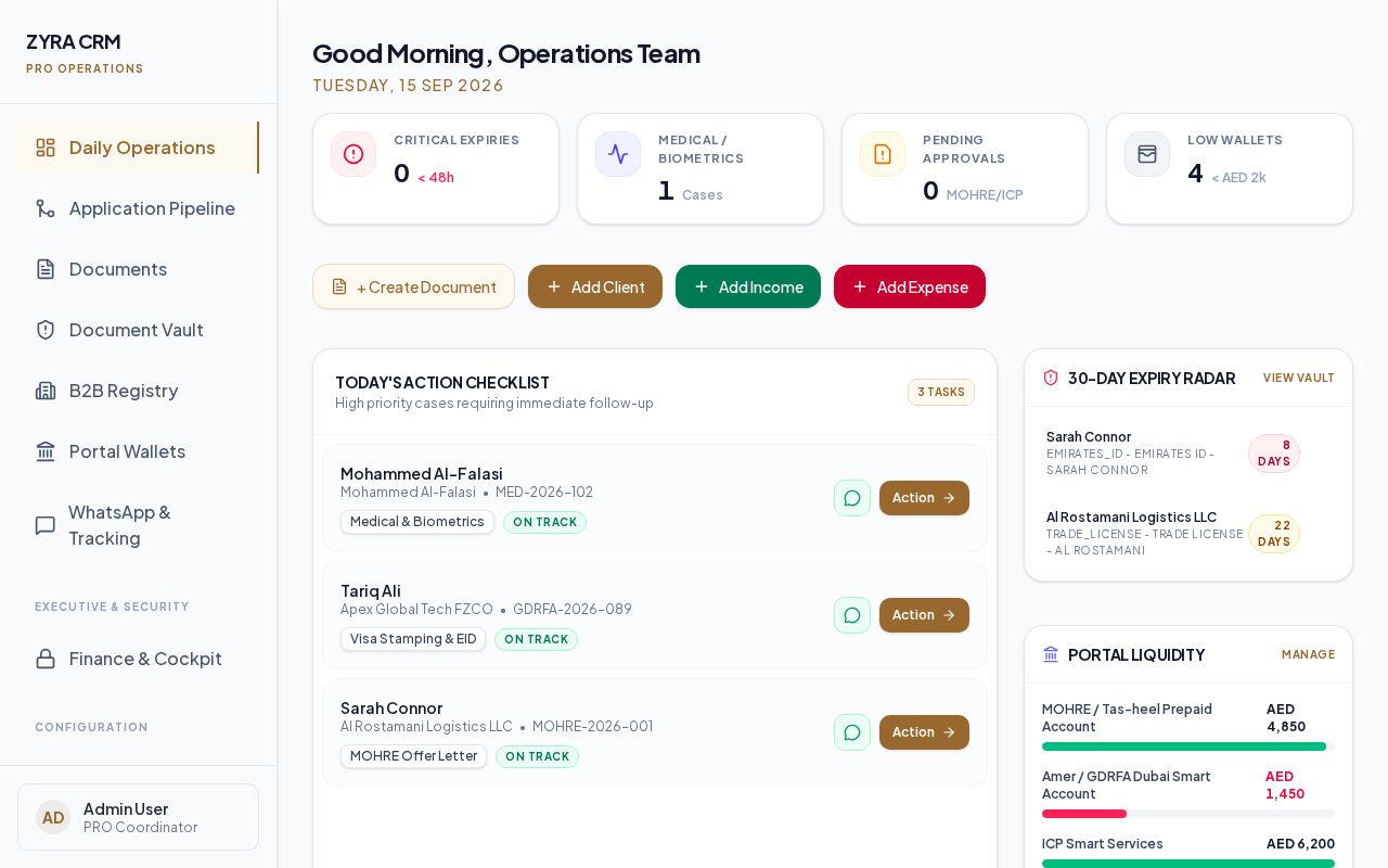Preview of Zyra Crm V2