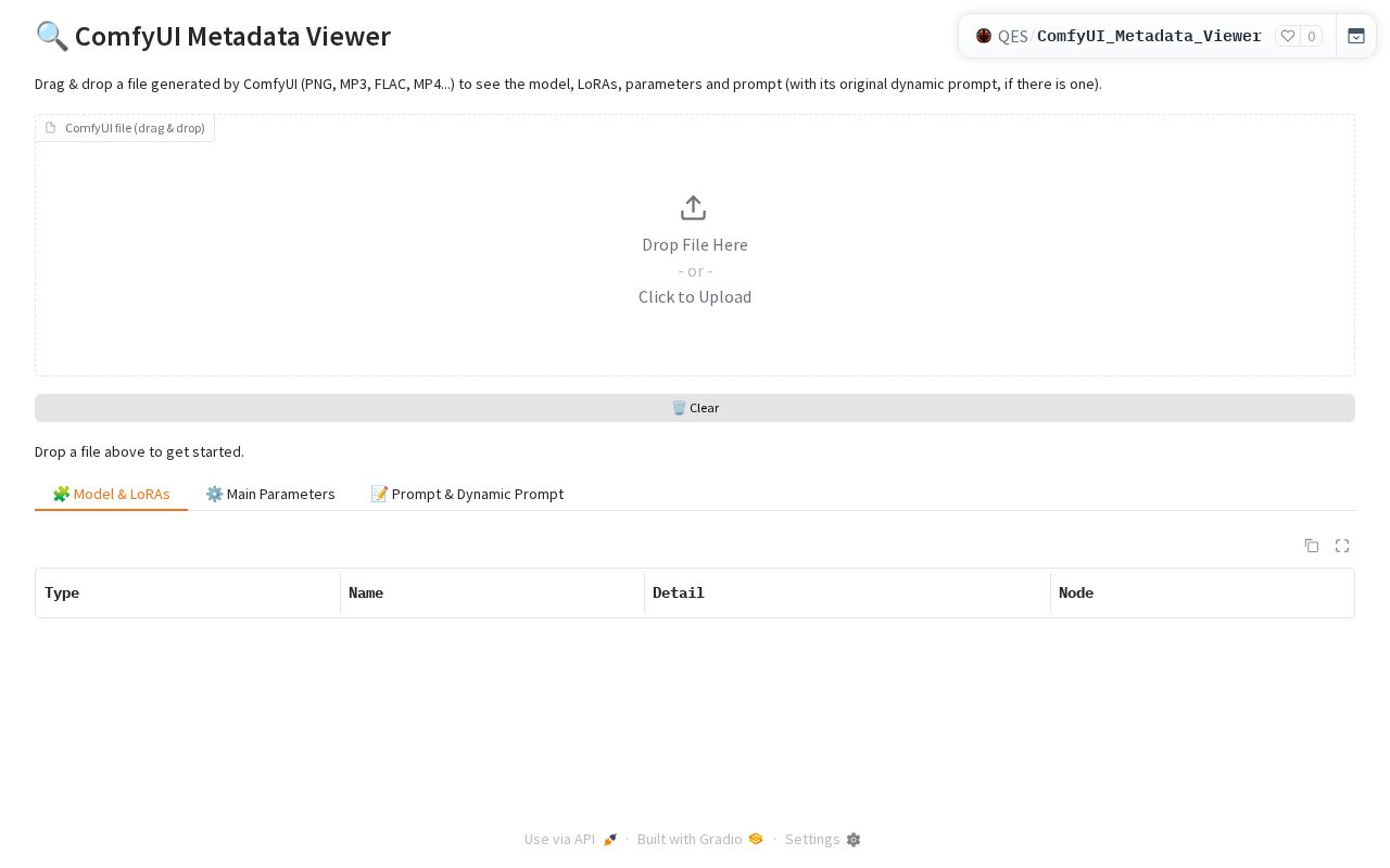Preview of ComfyUI Metadata Viewer