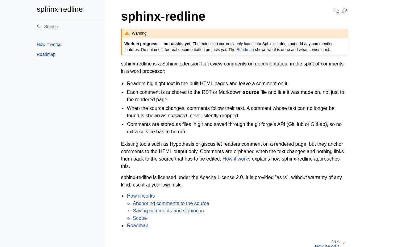 Preview of Sphinx Redline