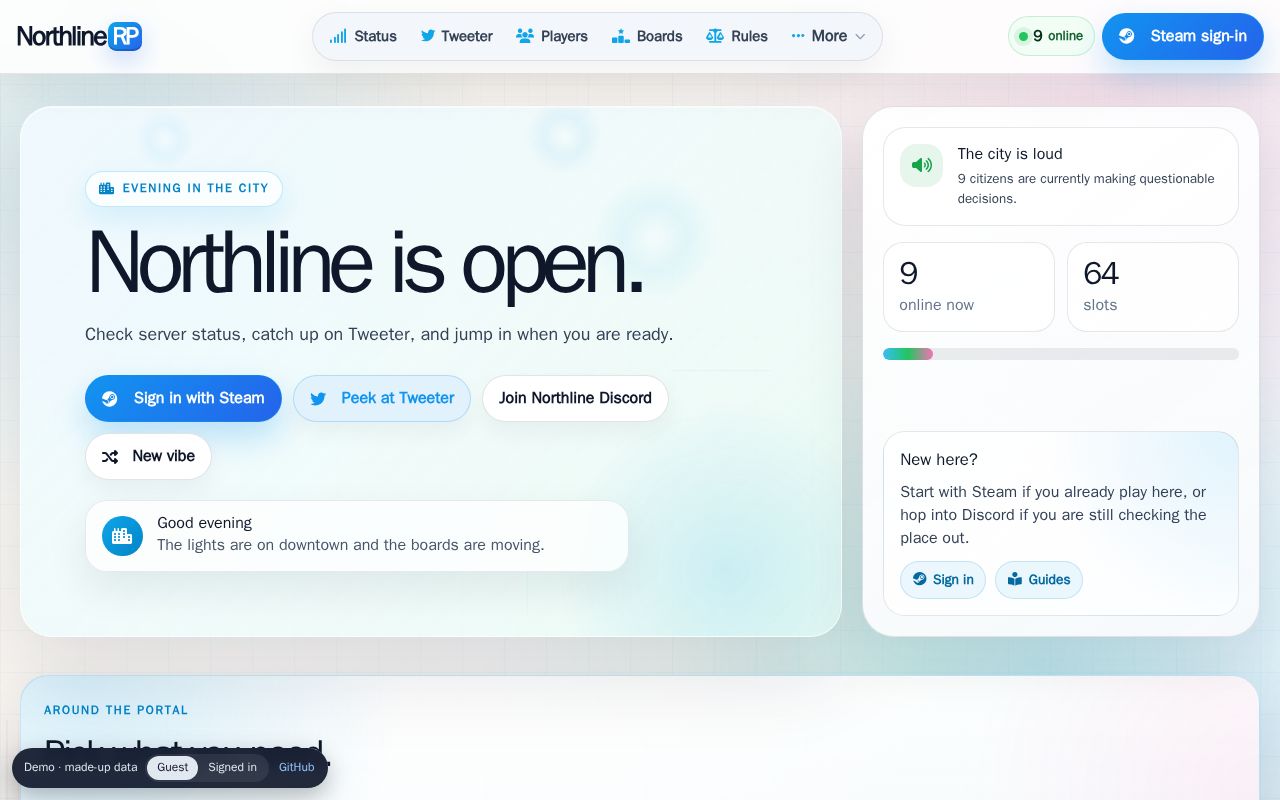 Preview of Northline Rp Community Portal