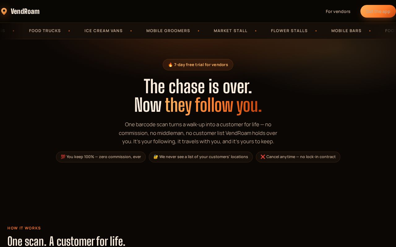 Preview of Vendroam Site