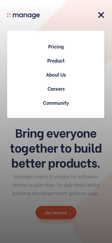 Preview of Manage-Landing-page