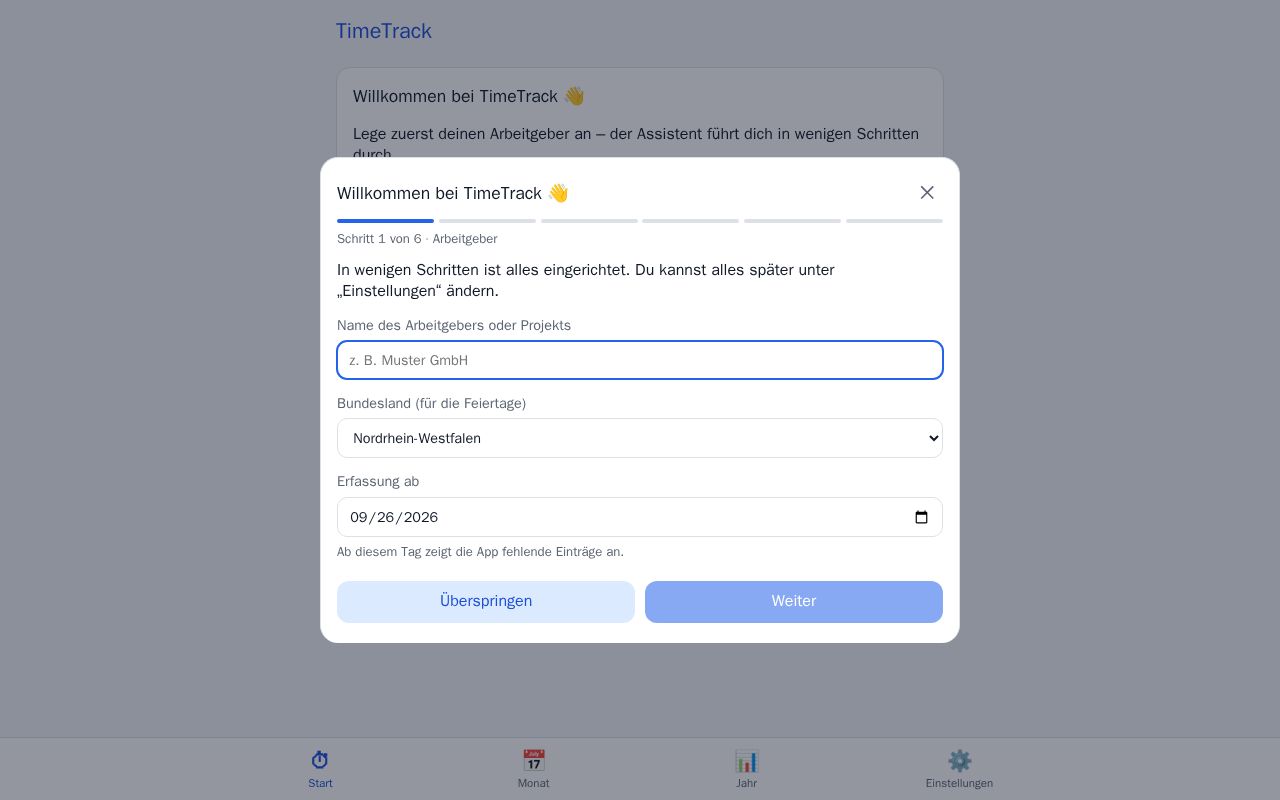 Preview of TimeTrack