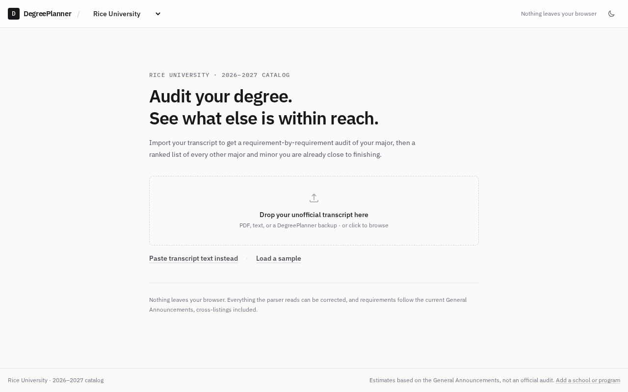 Preview of DegreePlanner