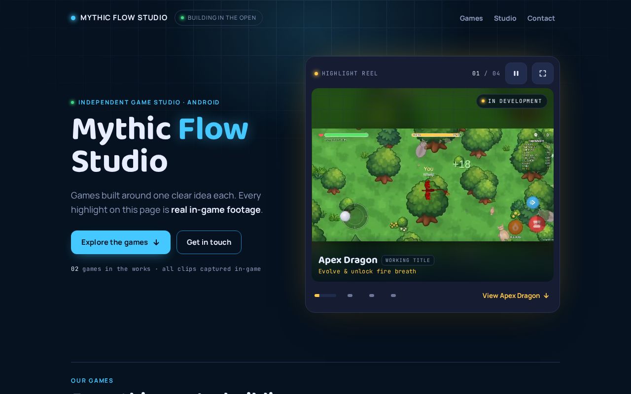 Preview of Mythicflowstudio Site