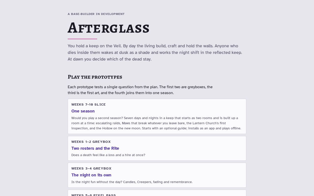 Preview of Afterglass