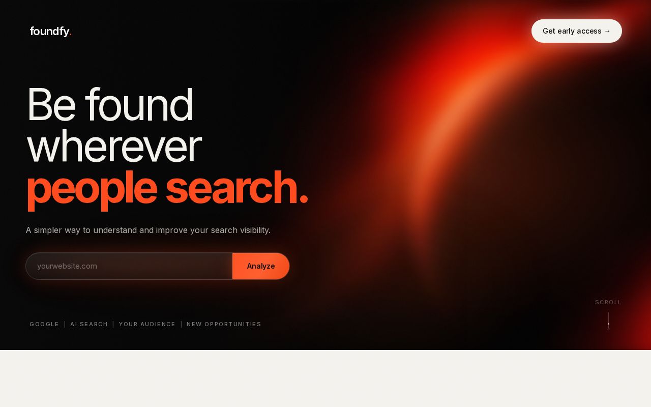 Preview of Foundfy Landing