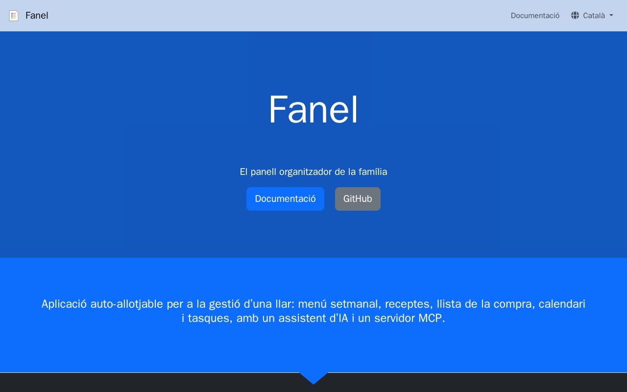 Preview of family organization app