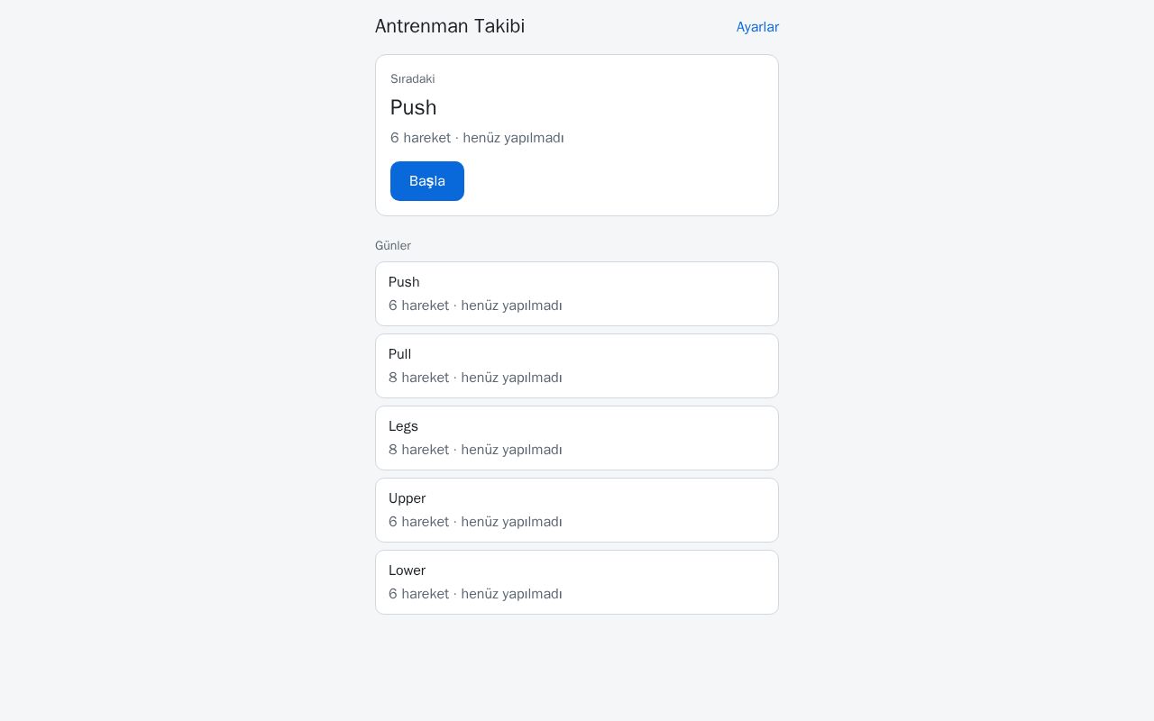 Preview of Workout Tracking