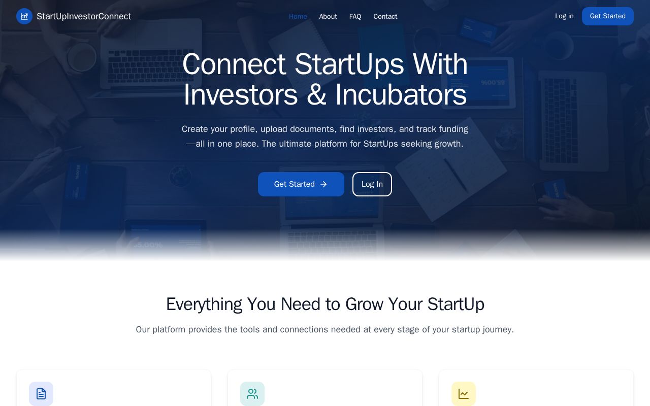 Preview of StartUpInvestorConnect