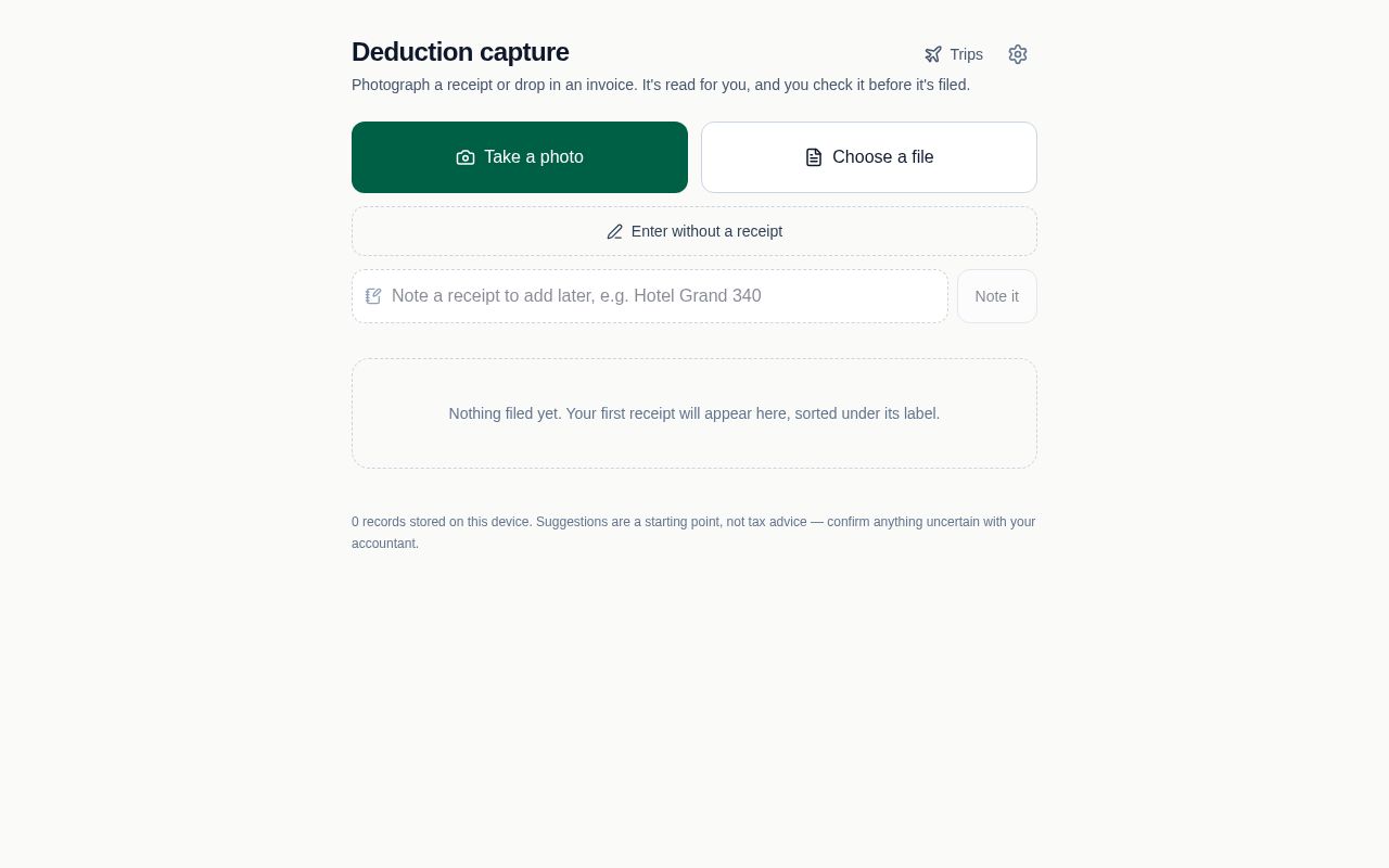 Preview of Deductax