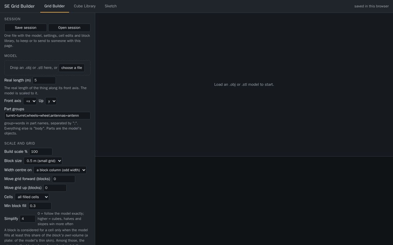 Preview of Se Grid Builder