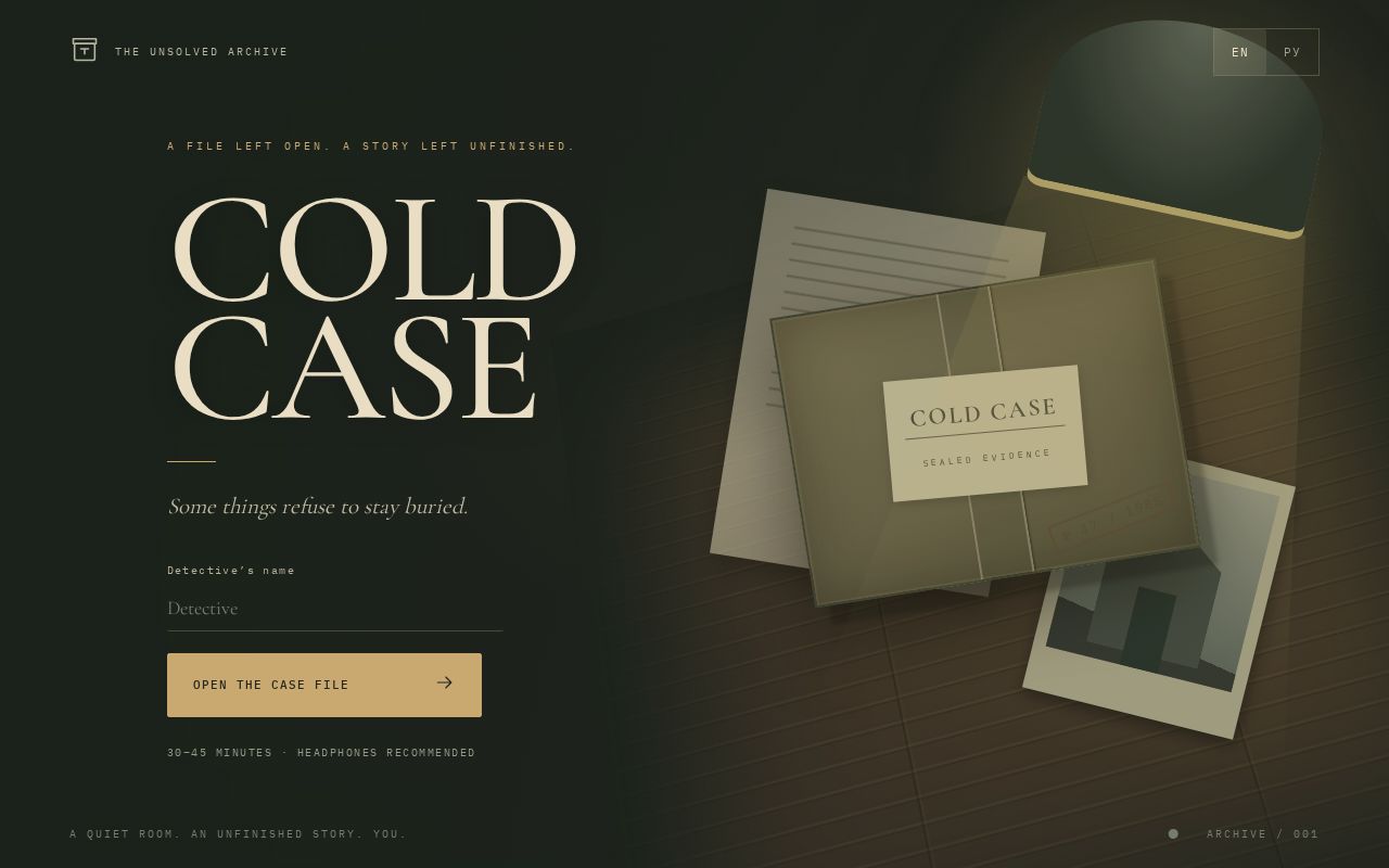 Preview of Cold Case