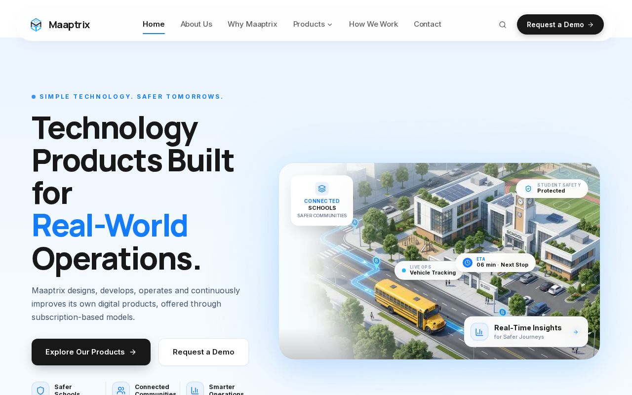 Preview of Maaptrix Website