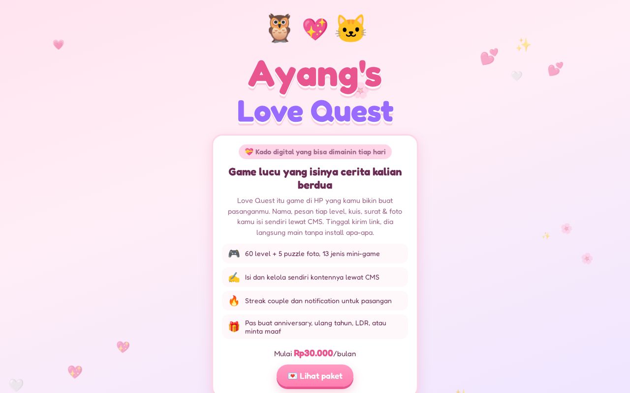 Preview of Love Quest