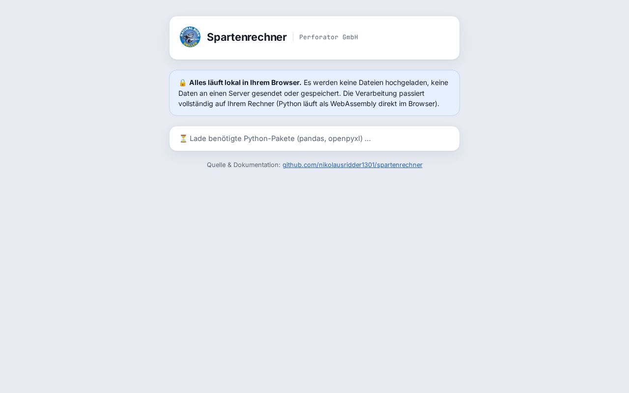 Preview of Spartenrechner