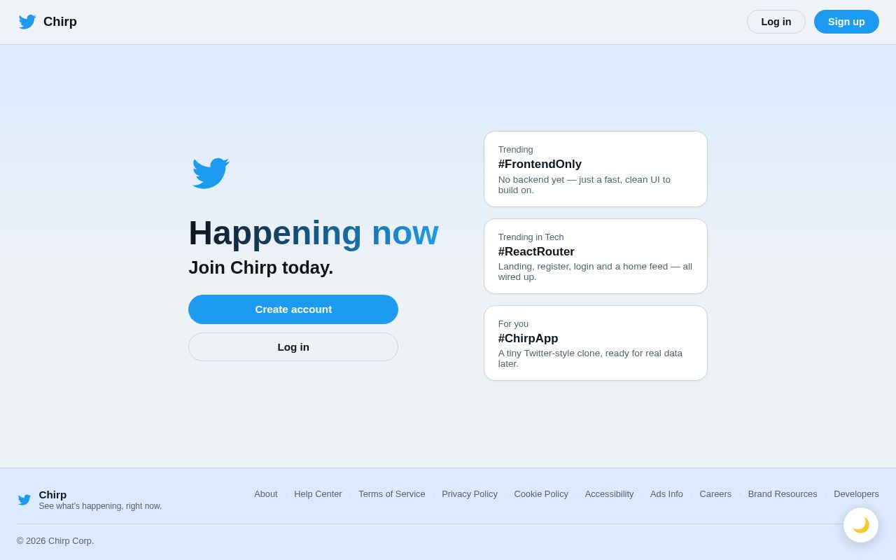 Preview of Chirp Tweet