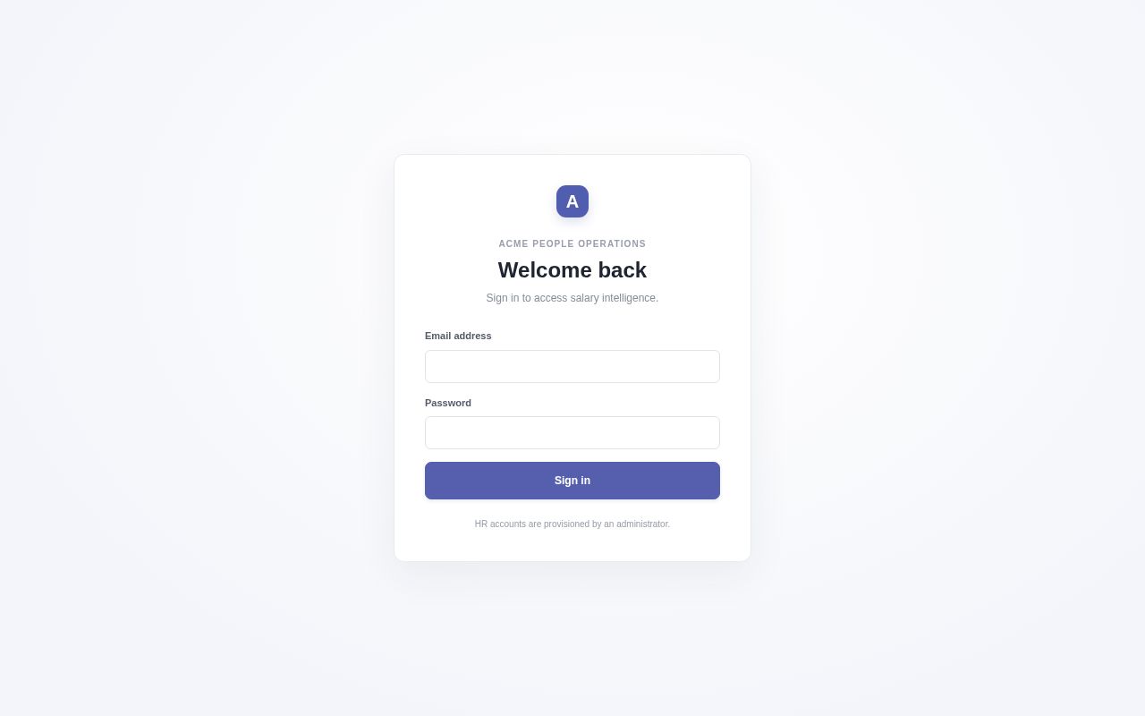 Preview of Acme Salary Intelligence