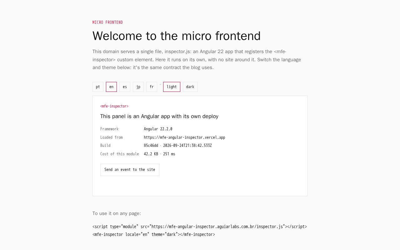 Preview of Mfe Angular Inspector