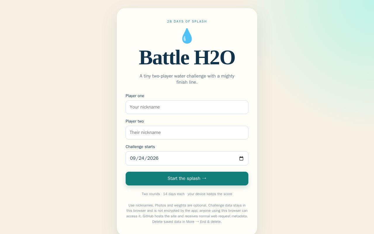 Preview of H2OChallenge
