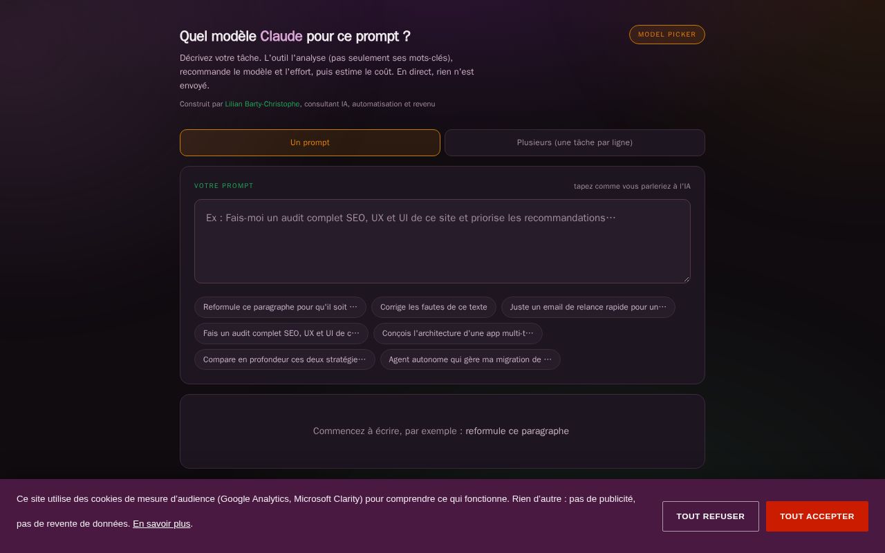 Preview of Model Picker
