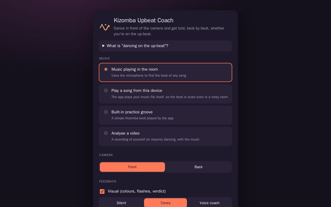Preview of Kizomba Upbeat Coach