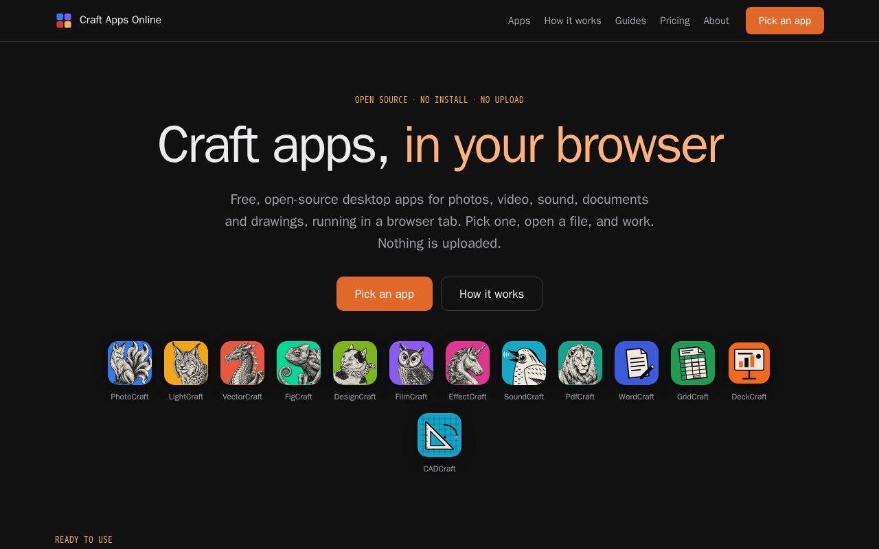 Preview of Craft Apps Online
