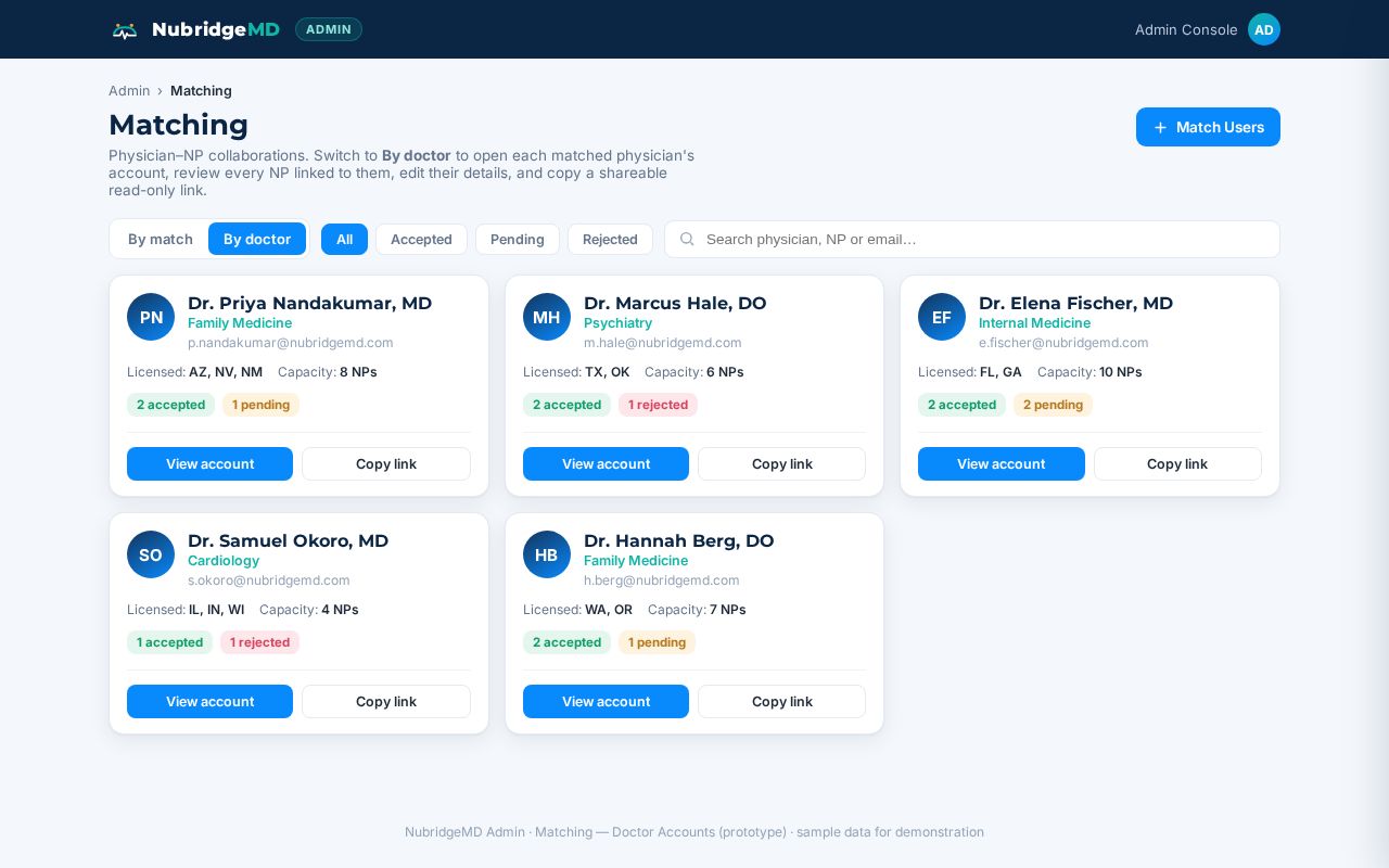 Preview of Nubridgemd Match Portal