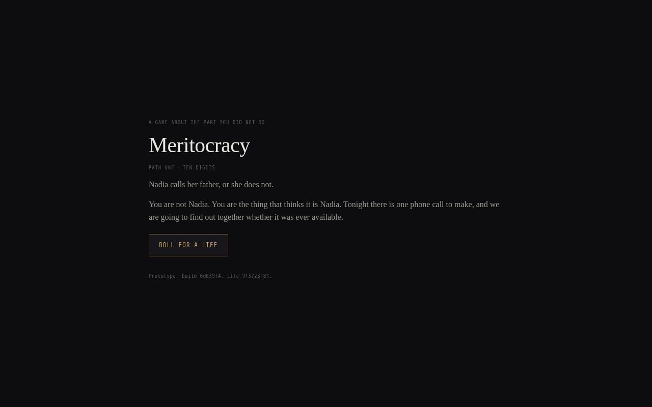 Preview of Meritocracy