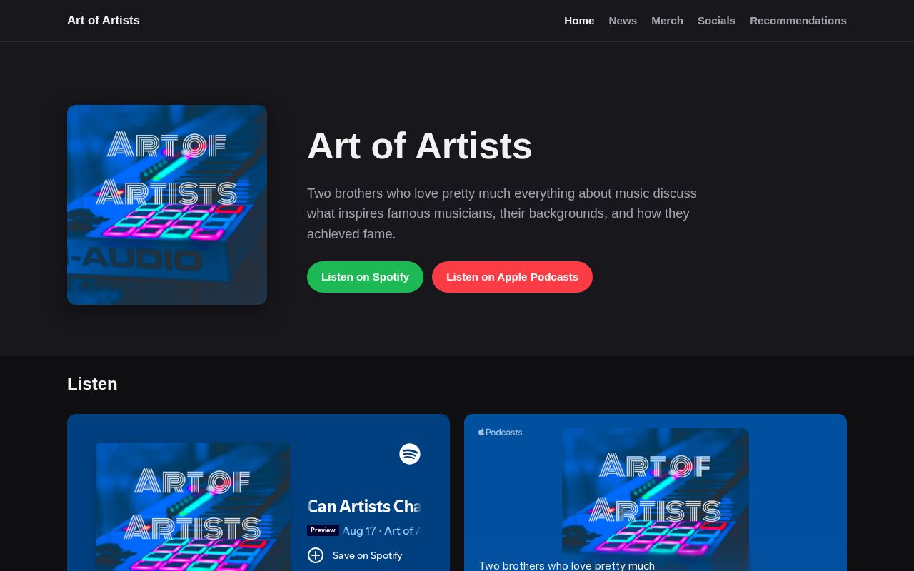 Preview of Art Of Artists Podcast
