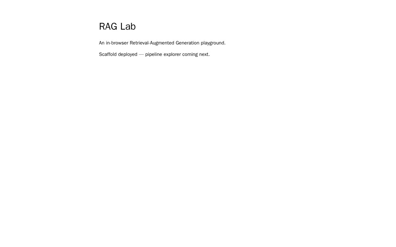 Preview of Rag Lab