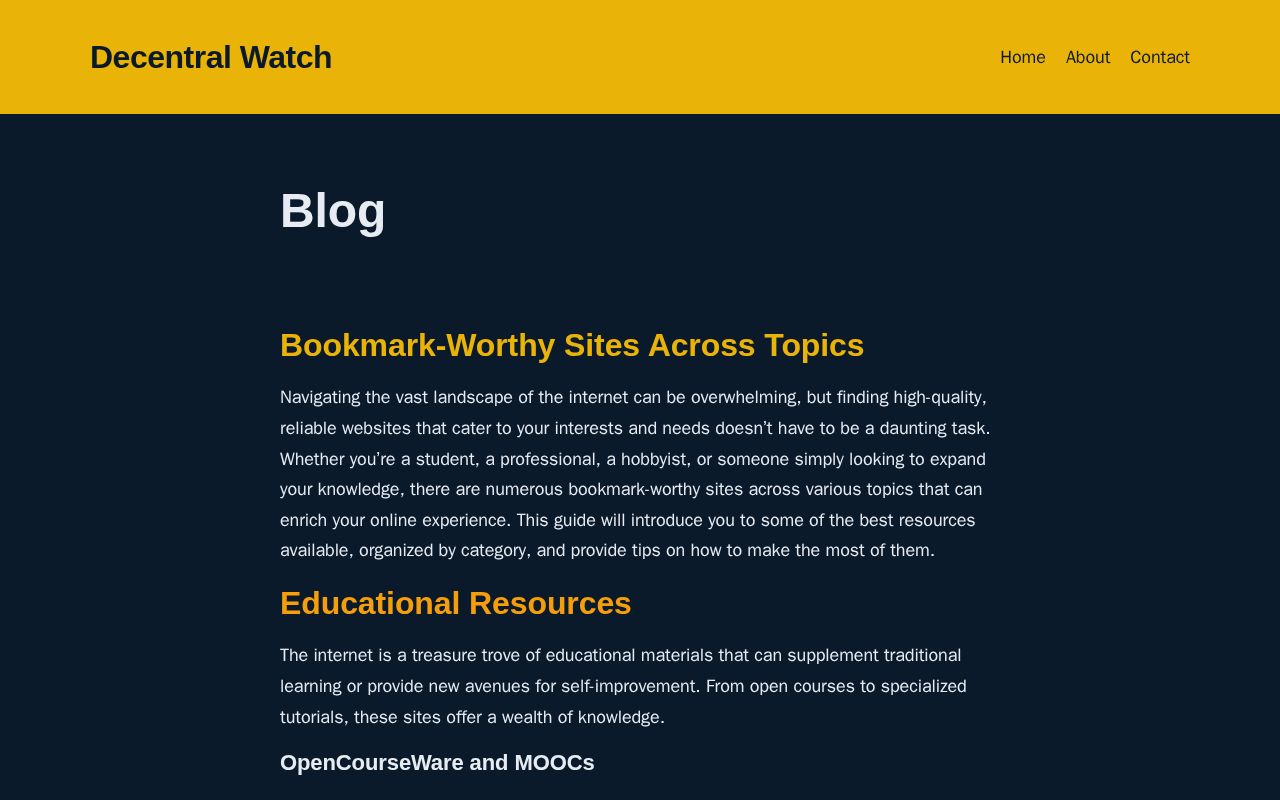 Preview of Decentralwatch