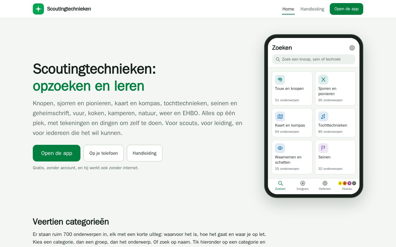 Preview of Scoutingtechnieken
