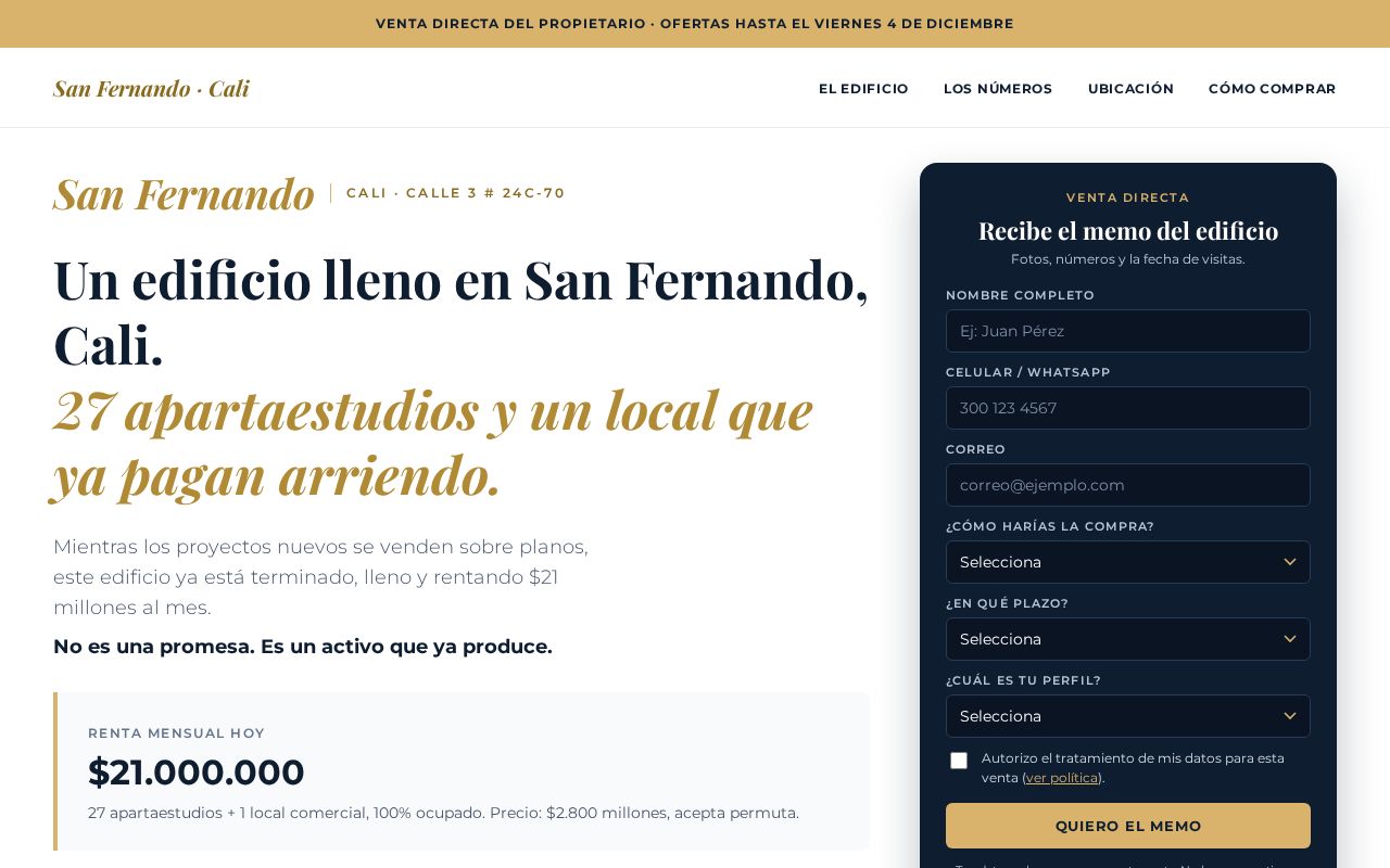 Preview of Edificio lleno en San Fernando, Cali